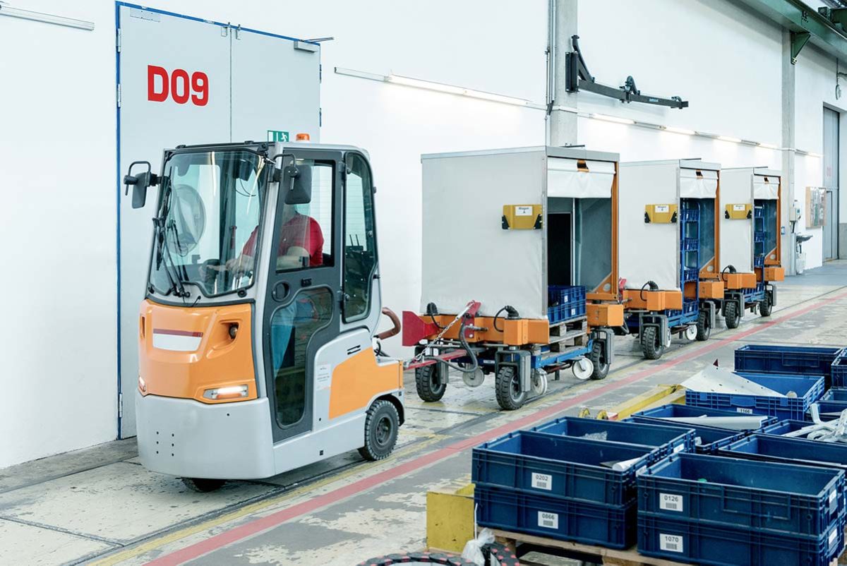 RFID Routenzugloesung in der Produktion bei EVG